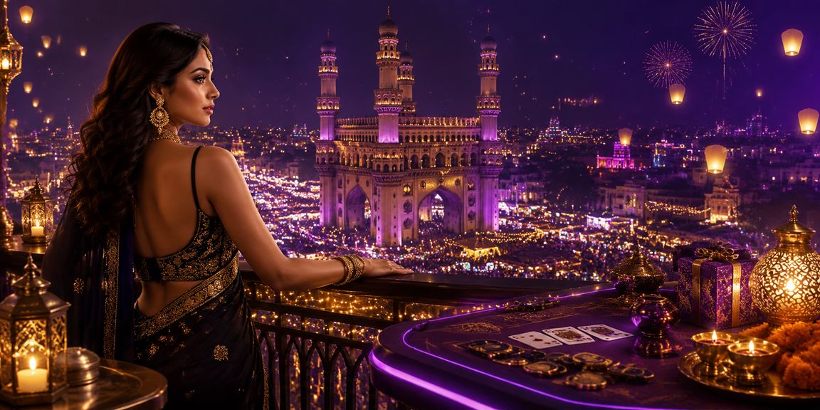 Hyderabad Charminar Andar Bahar game during Diwali festival